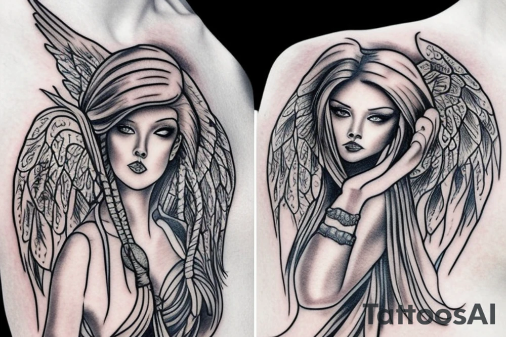 Angel tattoo idea