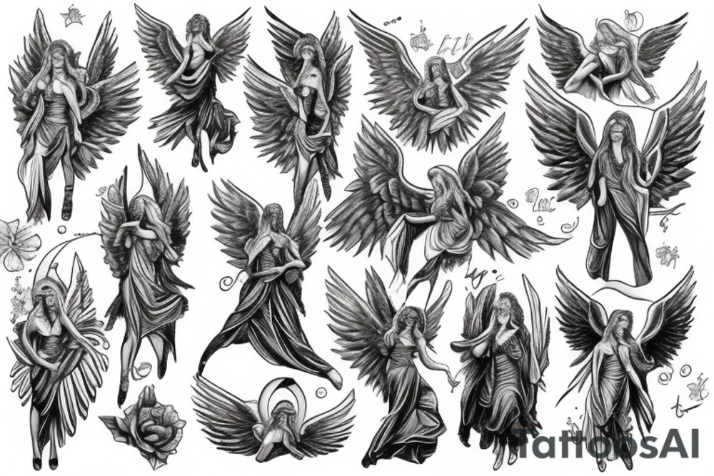 Biblically correct angels tattoo idea