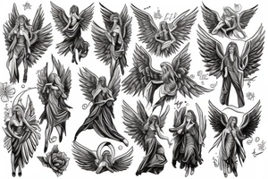 Biblically correct angels tattoo idea