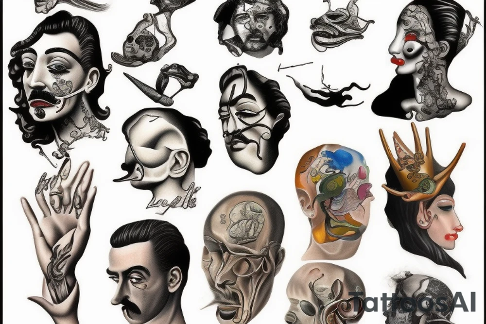 Salvador dali tattoo idea
