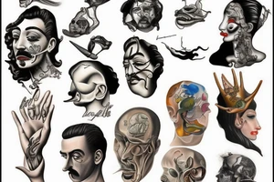 Salvador dali tattoo idea