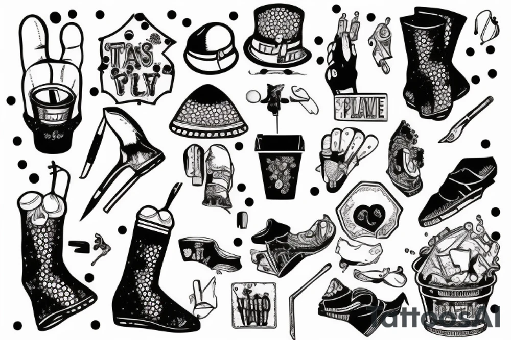 trash polka, slave tattoo idea
