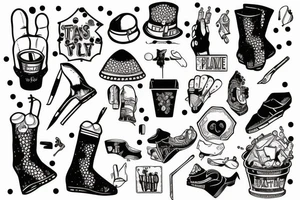 trash polka, slave tattoo idea