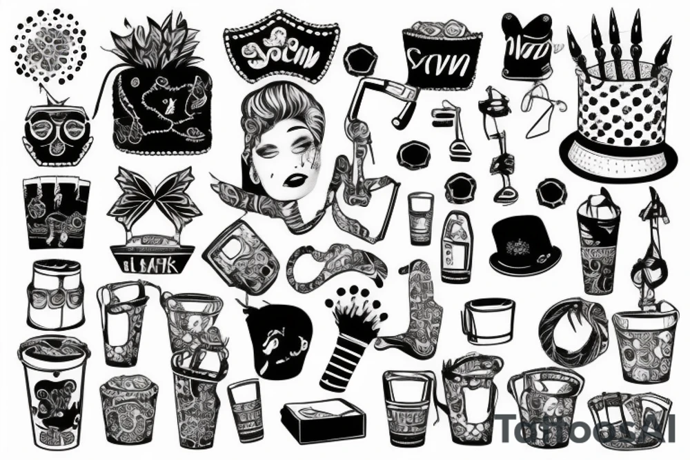 trash polka, slave tattoo idea