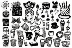 trash polka, slave tattoo idea