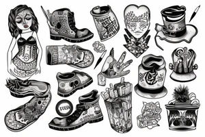 trash polka, slave tattoo idea
