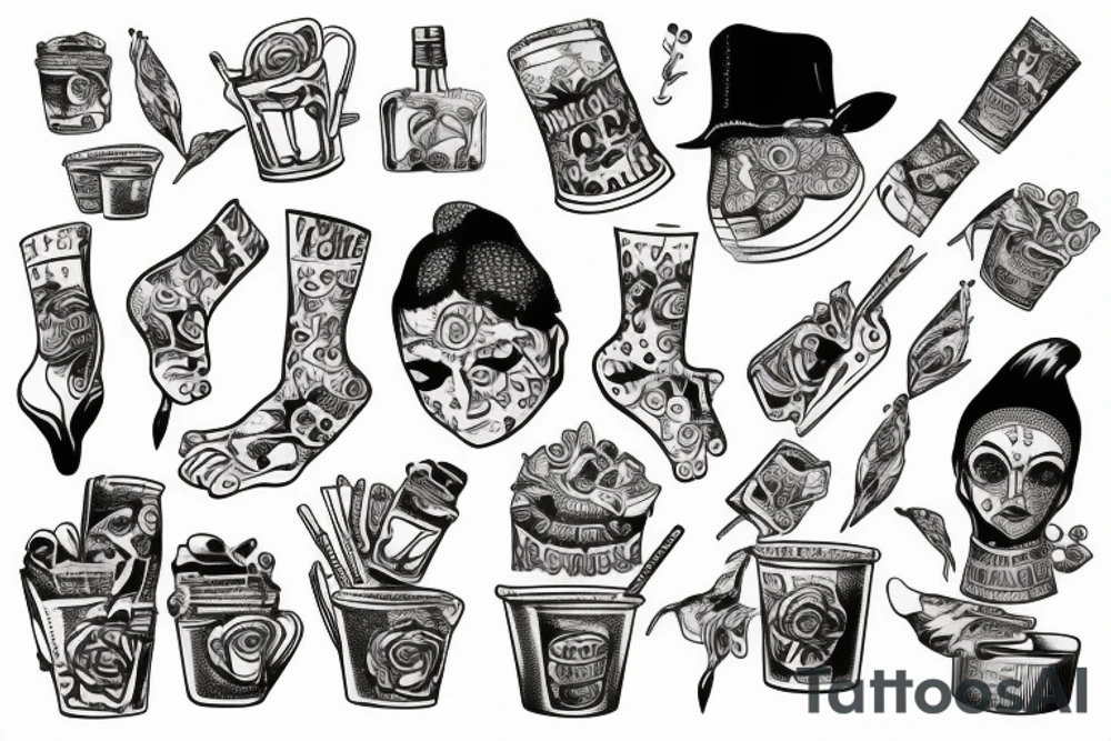 trash polka, slave tattoo idea