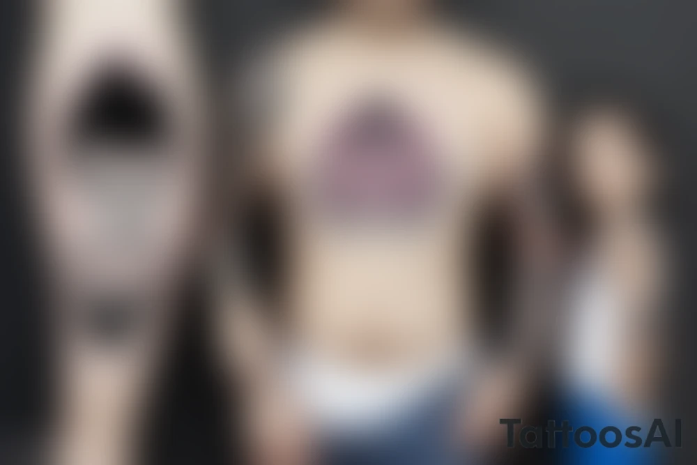 Vegeta con su hija bra en un entorno paterno y de cariño tattoo idea