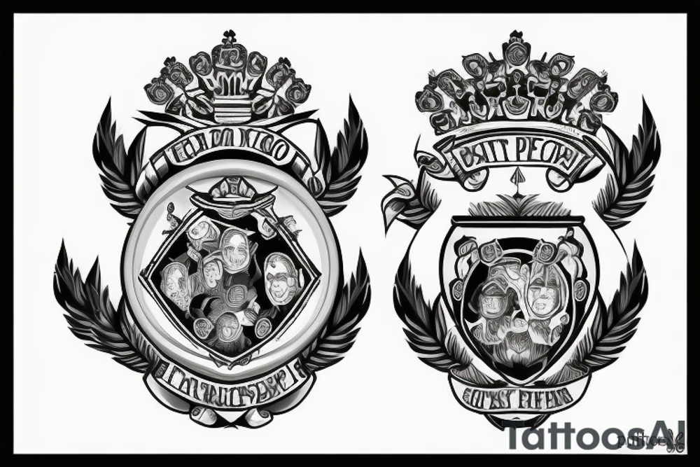 Escudo paterno para mis hijos tattoo idea