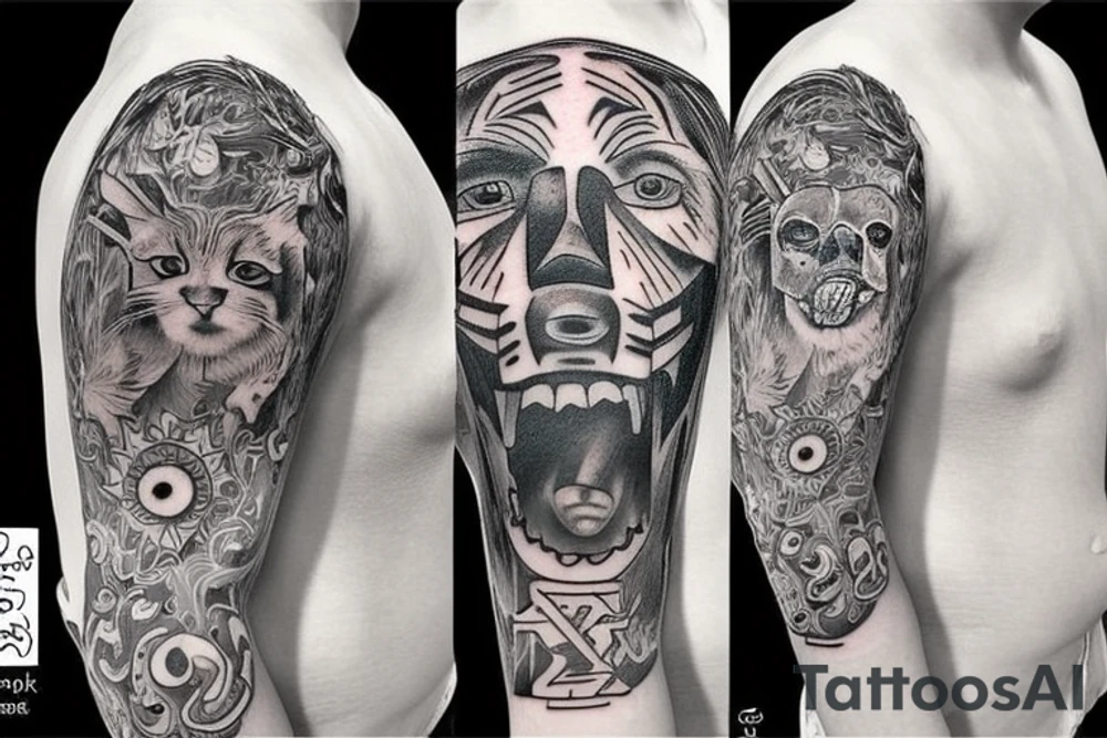 Animal protector de la familia tattoo idea