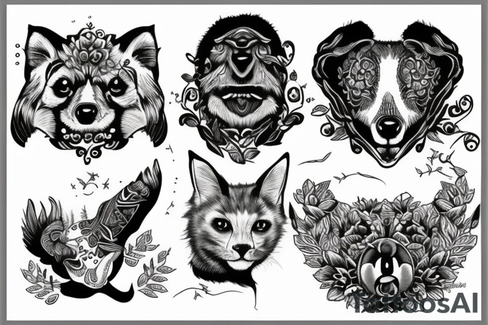 Animal protector de la hijos tattoo idea