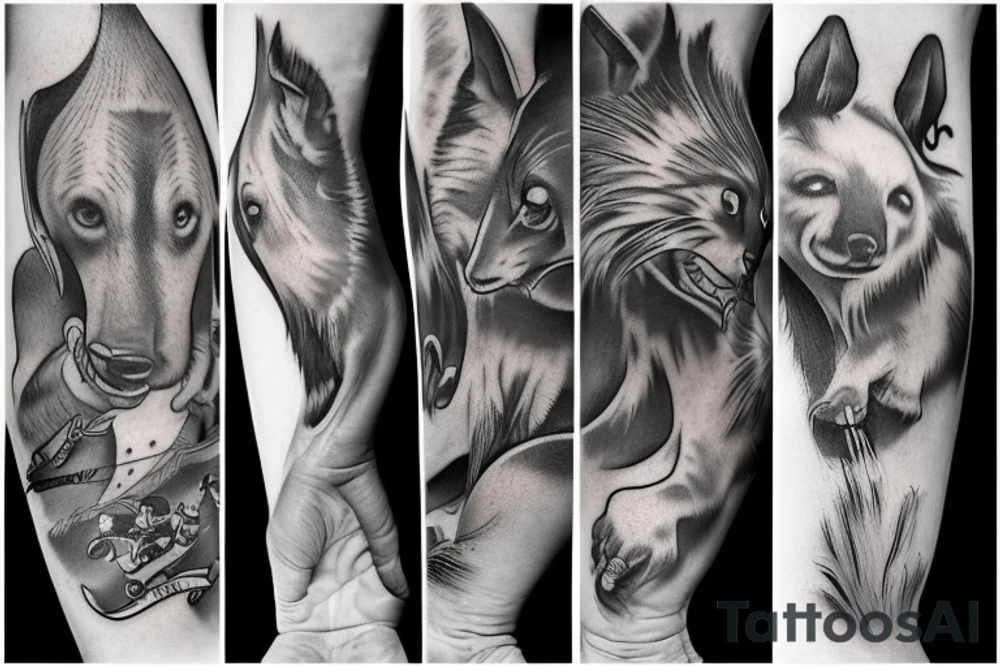 Animal protector de la hijos tattoo idea