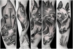 Animal protector de la hijos tattoo idea