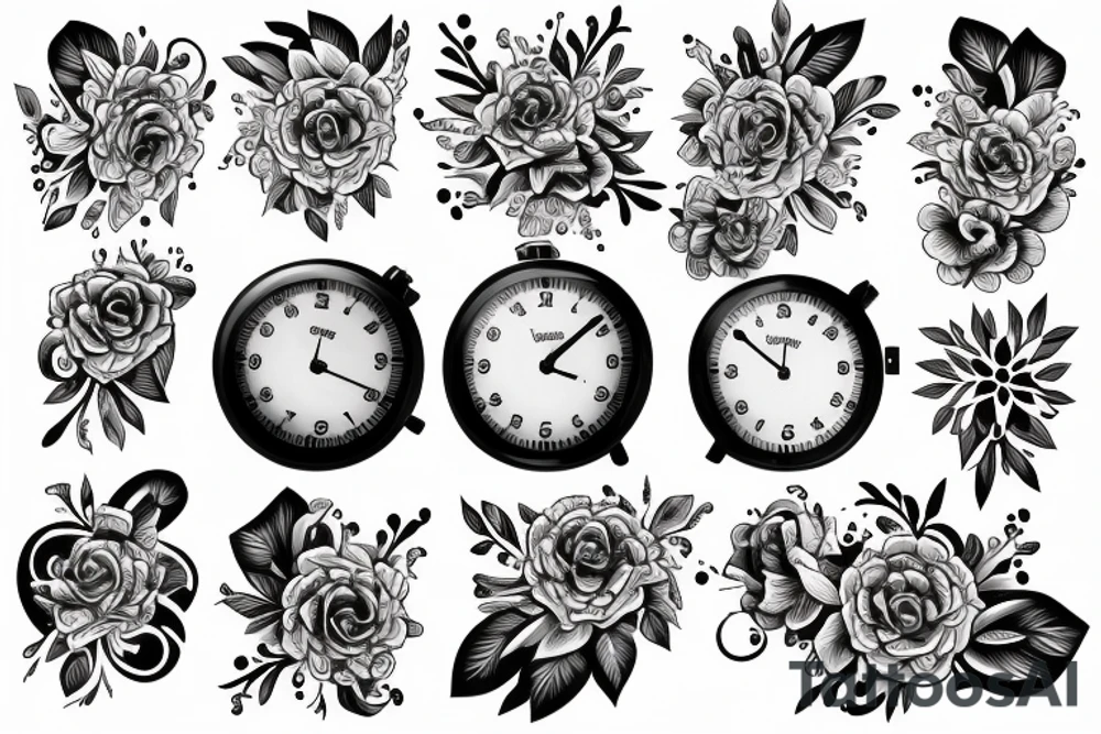 Reloj que indique la hora 18:24 PM del 05/02/2015 tattoo idea