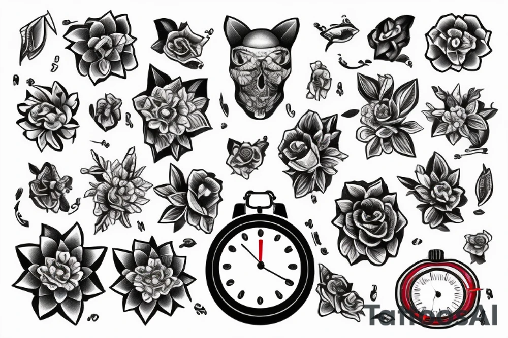 Reloj que indique la hora 18:24 PM del 05/02/2015 tattoo idea