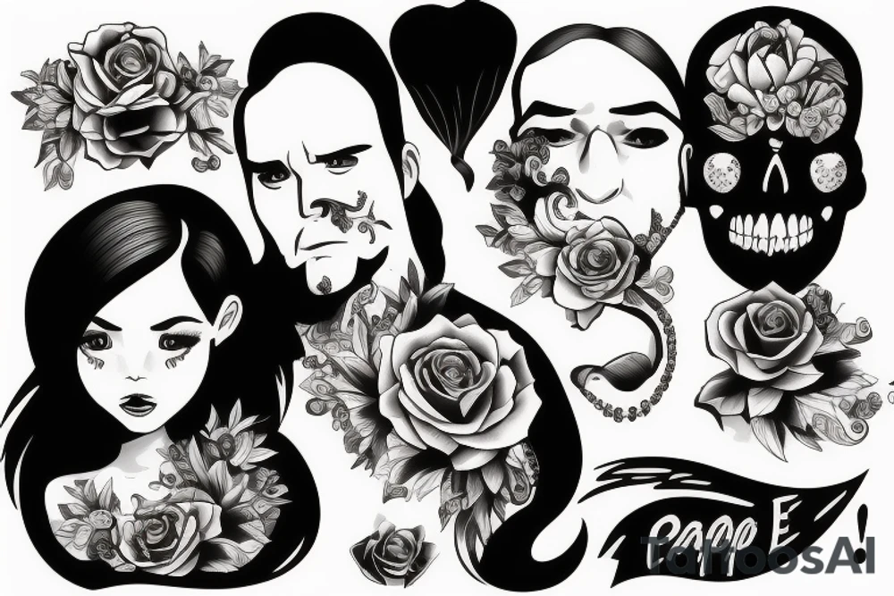 Papa e hija tattoo idea