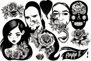 Papa e hija tattoo idea