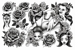 Papa e hija tattoo idea