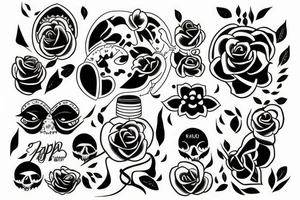 Papa e hija tattoo idea