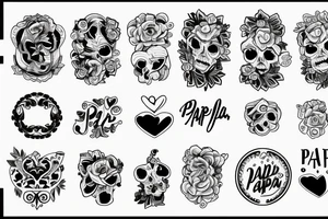 Papa e hija tattoo idea