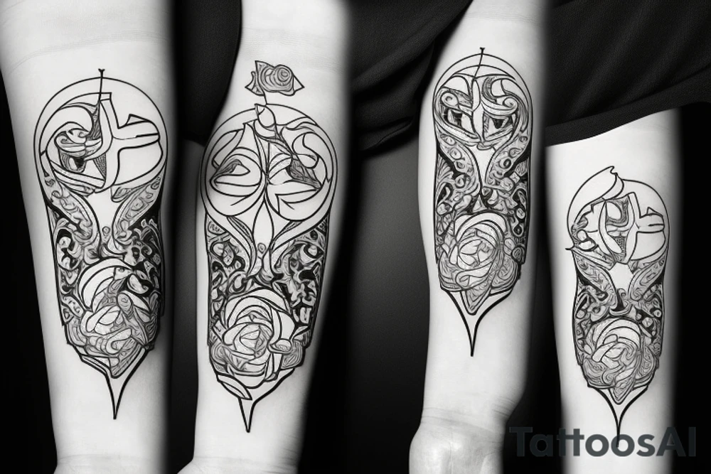 Trípode del amor tattoo idea