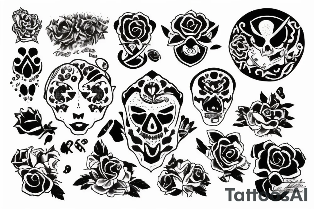 Manto de la protección de la familia tattoo idea