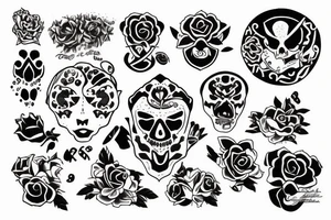 Manto de la protección de la familia tattoo idea