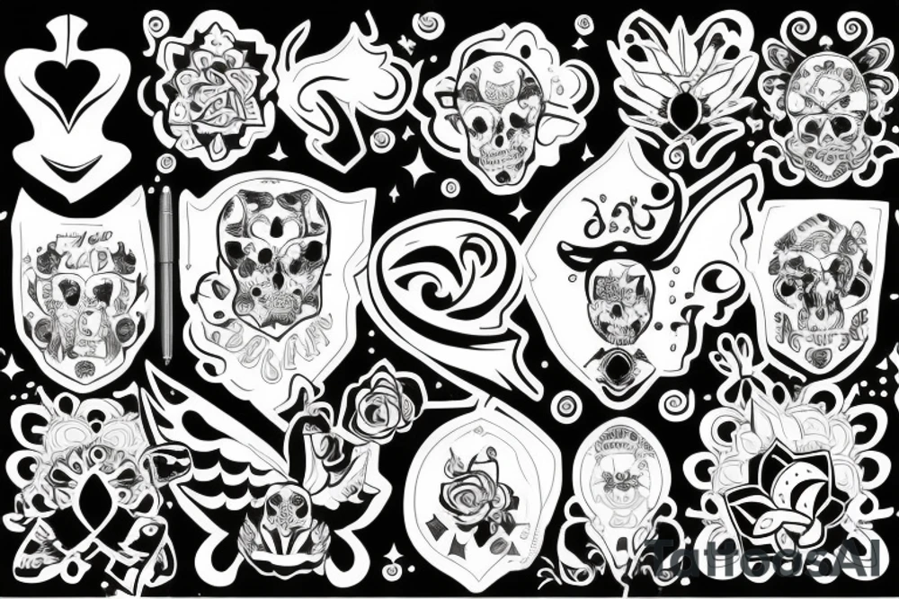 Manto de la protección de la familia tattoo idea