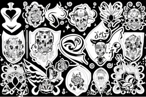 Manto de la protección de la familia tattoo idea