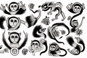 moneky tattoo idea