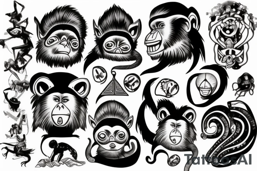 moneky tattoo idea