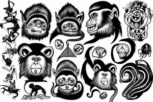 moneky tattoo idea
