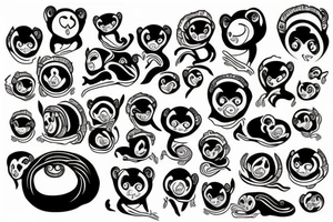 moneky tattoo idea