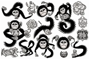 moneky tattoo idea