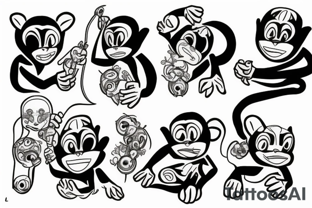 moneky tattoo idea