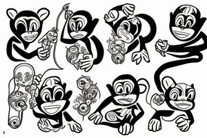 moneky tattoo idea