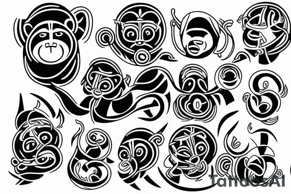 moneky tattoo idea