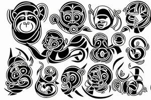 moneky tattoo idea