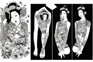 marin kitagawa in dress tattoo idea