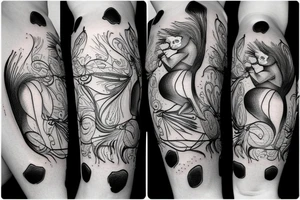 squirrel abstraction tattoo idea