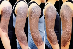 shoulder feminine tattoo tattoo idea