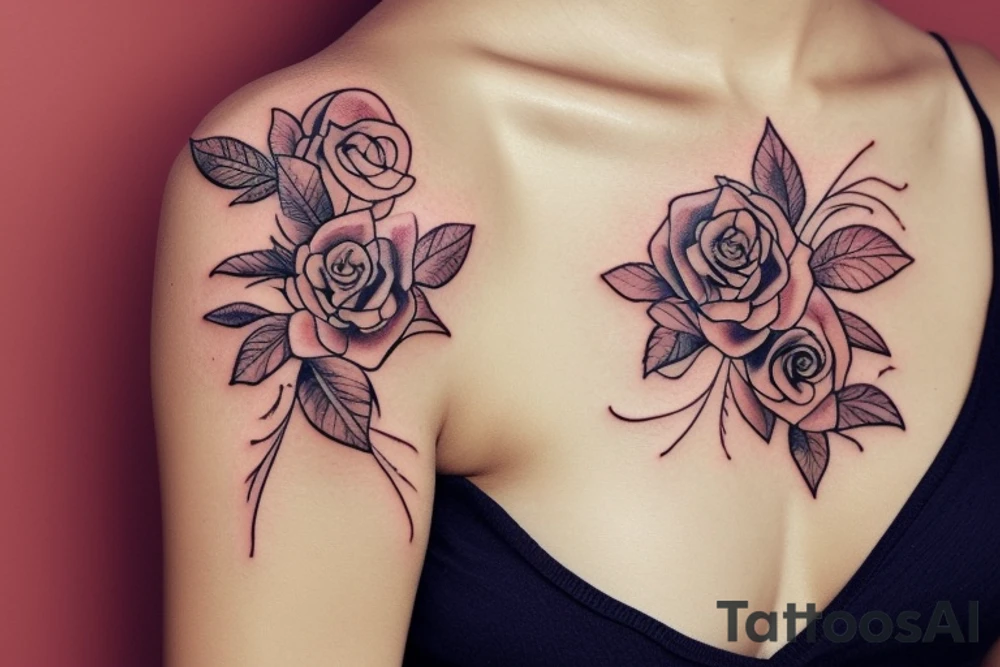 shoulder feminine tattoo tattoo idea