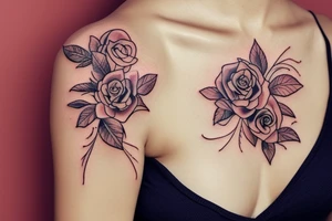 shoulder feminine tattoo tattoo idea