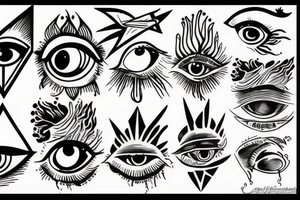 all seeing eye tattoo idea