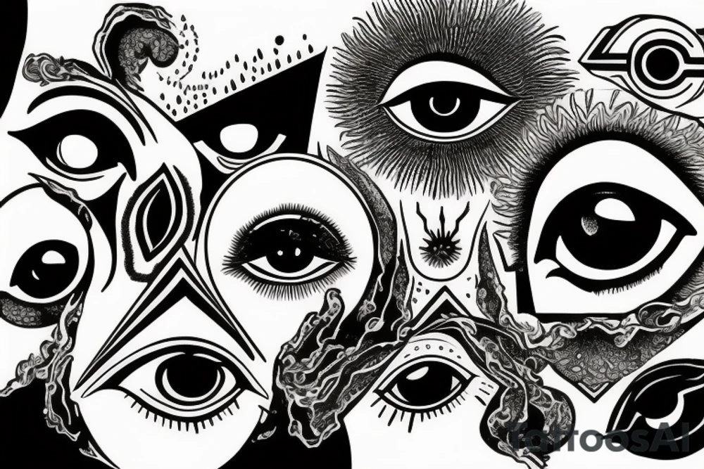 all seeing eye tattoo idea