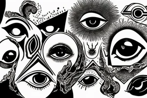 all seeing eye tattoo idea