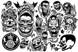 head explosion tattoo idea