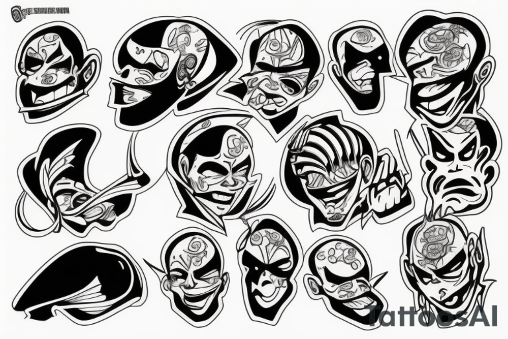 head explosion tattoo idea