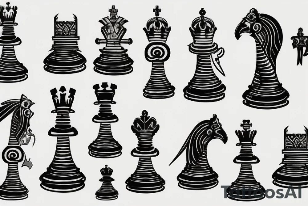 rook chess piece tattoo idea