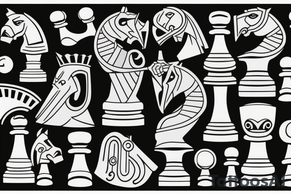 rook chess piece tattoo idea